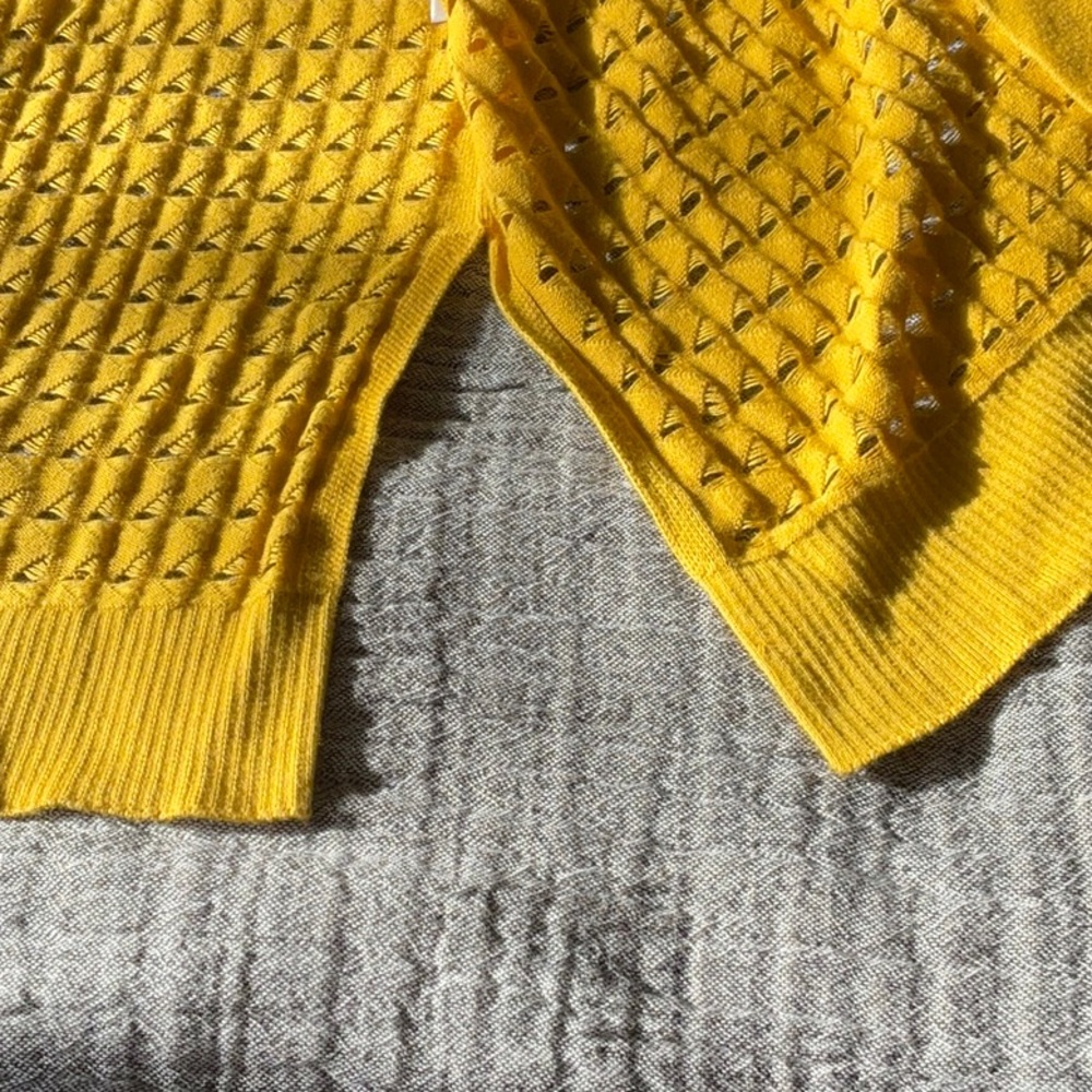 Kasper Mustard Yellow Cardigan L - Picture 3 of 7